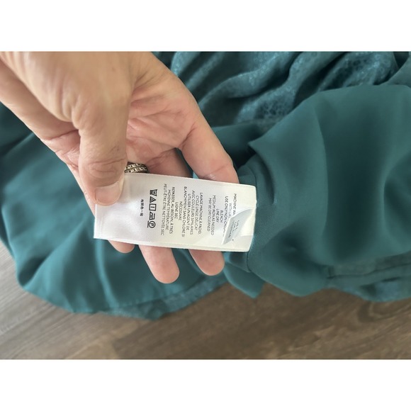 Anthropologie Maeve Tania Dress Green Leopard Print Size Large Brand New Preppy - Picture 7 of 8